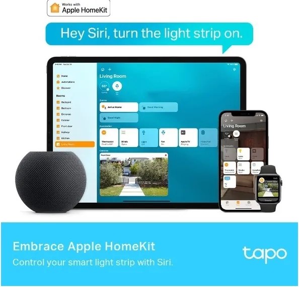 TP-Link - Striscia LED RGBW dimmerabile 5 m LED/24W/230V Wi-Fi