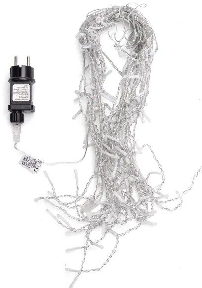 Aigostar - Catena luminosa per esterni a LED 100 LED/8 funzioni 5x0,4m IP44 bianco caldo