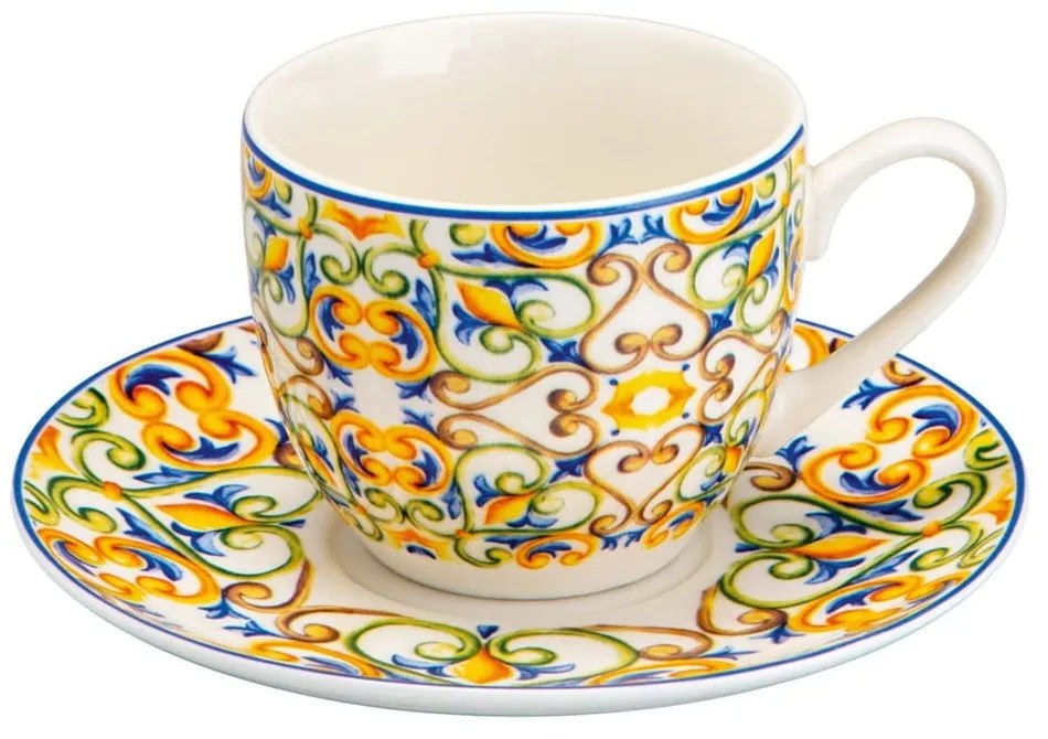 Set di 6 tazze con piattini Medicea - Brandani