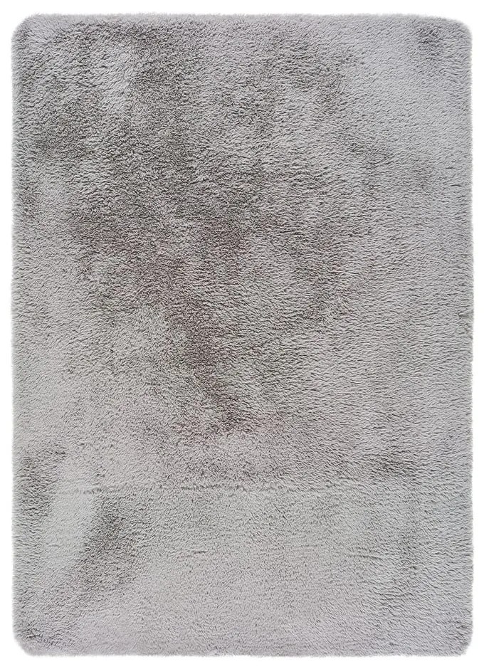 Tappeto grigio , 80 x 150 cm Alpaca Liso - Universal