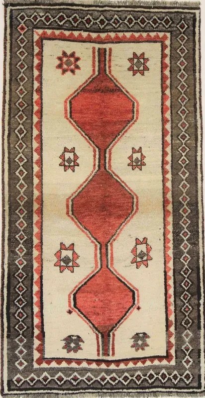 Shiraz Tappeto persiano 100x190 Beige (Iran) Annodato A Mano