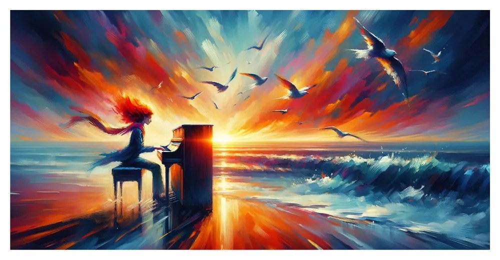 Quadro su tela – Musica del mare