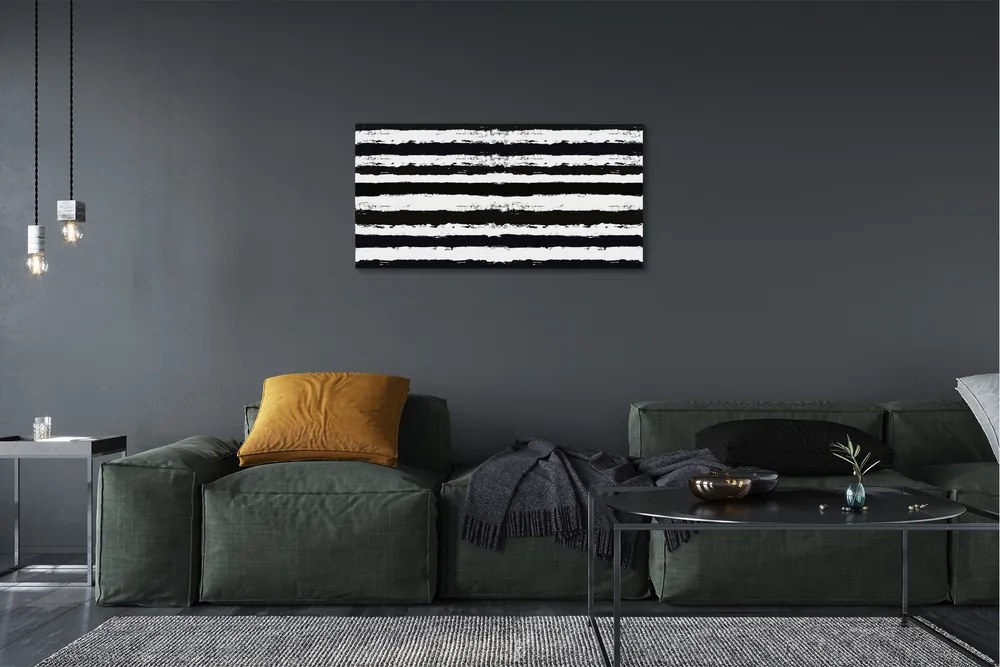 Quadro su tela Strisce zebra irregolari 100x50 cm