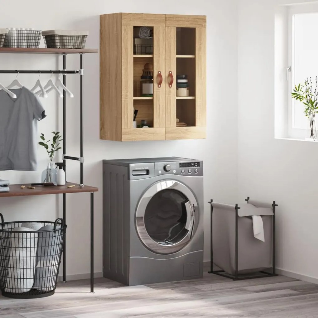 Mobile A Parete Rovere Sonoma 69,5x34x90 Cm /