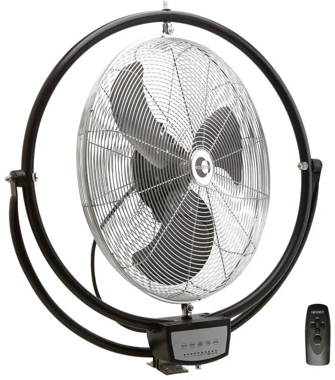 Ventilatore a parete EQUATION Minto nero 111 W Ø 50 cm