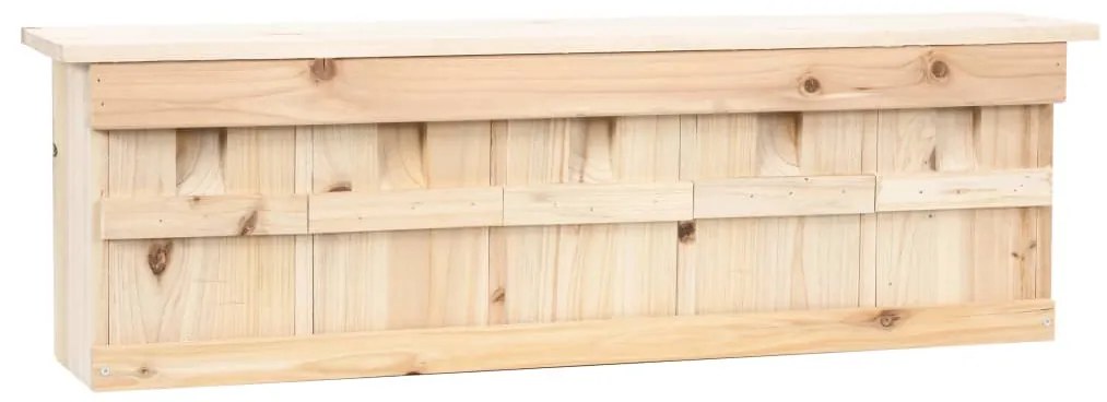 Casetta Per Passeri Con 5 Camere 68x15x21 Cm Legno Di Abete /