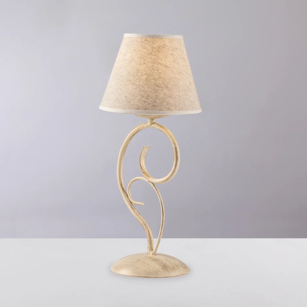 BeLight Vienna 1-light table lamp Ivory gold