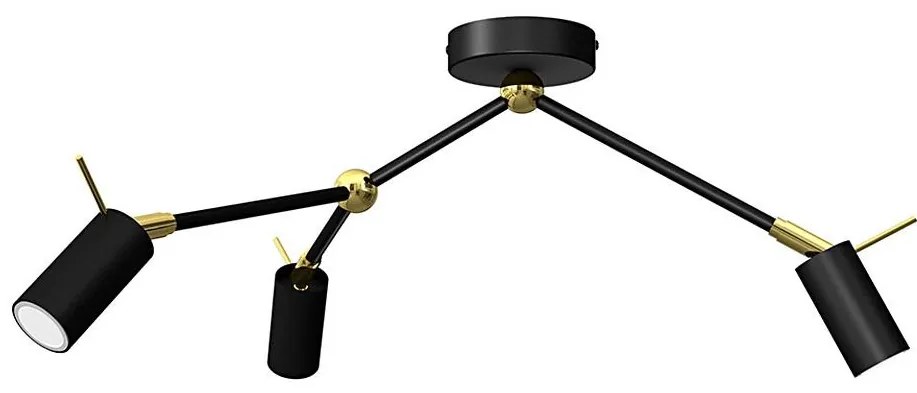 Faretto IRIS 3xGU10/MR11/40W/230V nero/oro