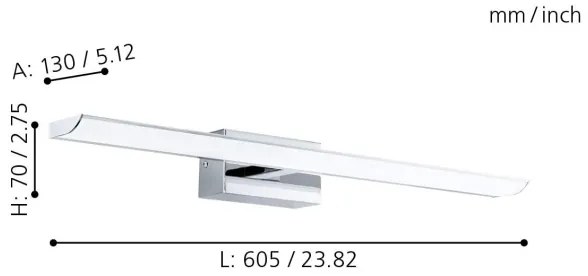 Eglo 98451 - Illuminazione per bagno dimmerabile RGB a LED/15,6W/230V IP44 + telecomando