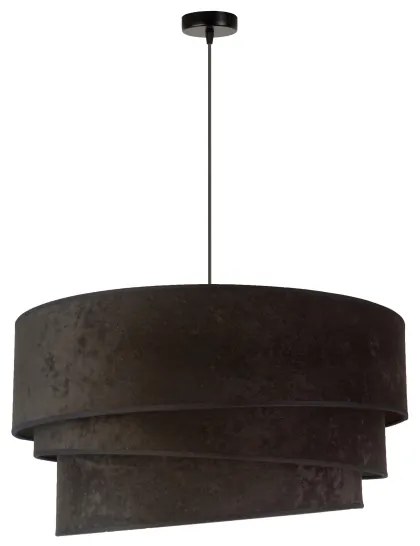 Duolla - Lampadario a sospensione con filo DEVON 1xE27/40W/230V diametro 45 cm nero/oro