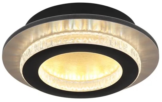 Globo 48042-12G - Plafoniera LED JAYDEN LED/12W/230V Ø 20 cm nero