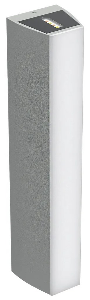 Applique Bidirezionale Grigia 12W CCT IP65 da esterno - Serie FILO Colore Bianco Variabile CCT