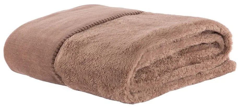 Coperta marrone in micropile 150x200 cm Tomo – Tiseco Home Studio