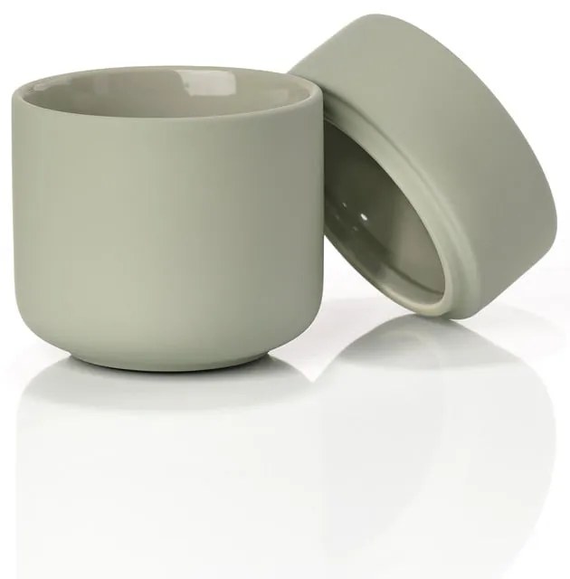 Vaso in gres verde con coperchio UME Ume - Zone