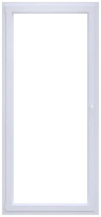 Portafinestra in PVC bianco L 80 x H 220 cm, 1 anta apertura a sinistra