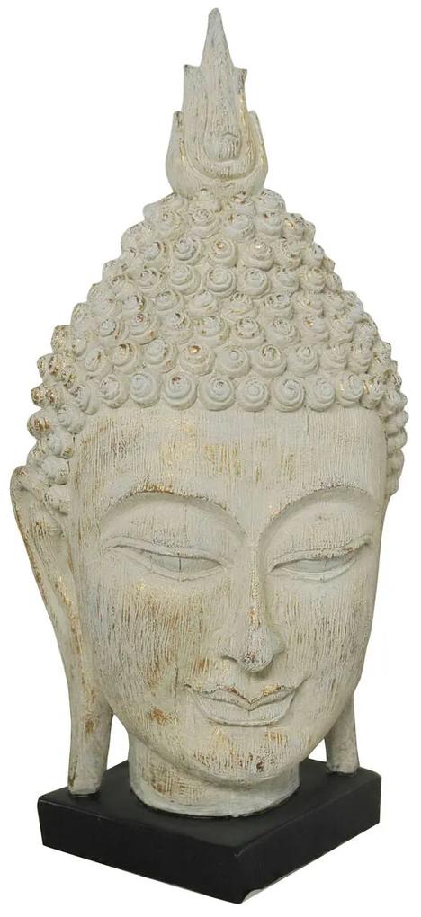 Statua Decorativa DKD Home Decor Grigio Buddha Resina (33 x 34 x 65 cm)