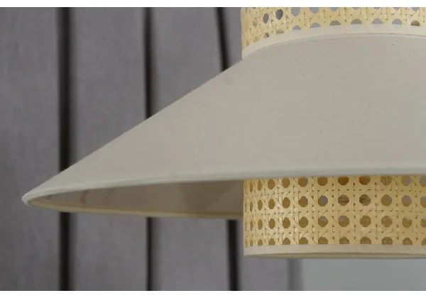 Duolla - Lampadario a sospensione con filo RIO RATTAN 1xE27/15W/230V diametro 45 cm beige/rattan