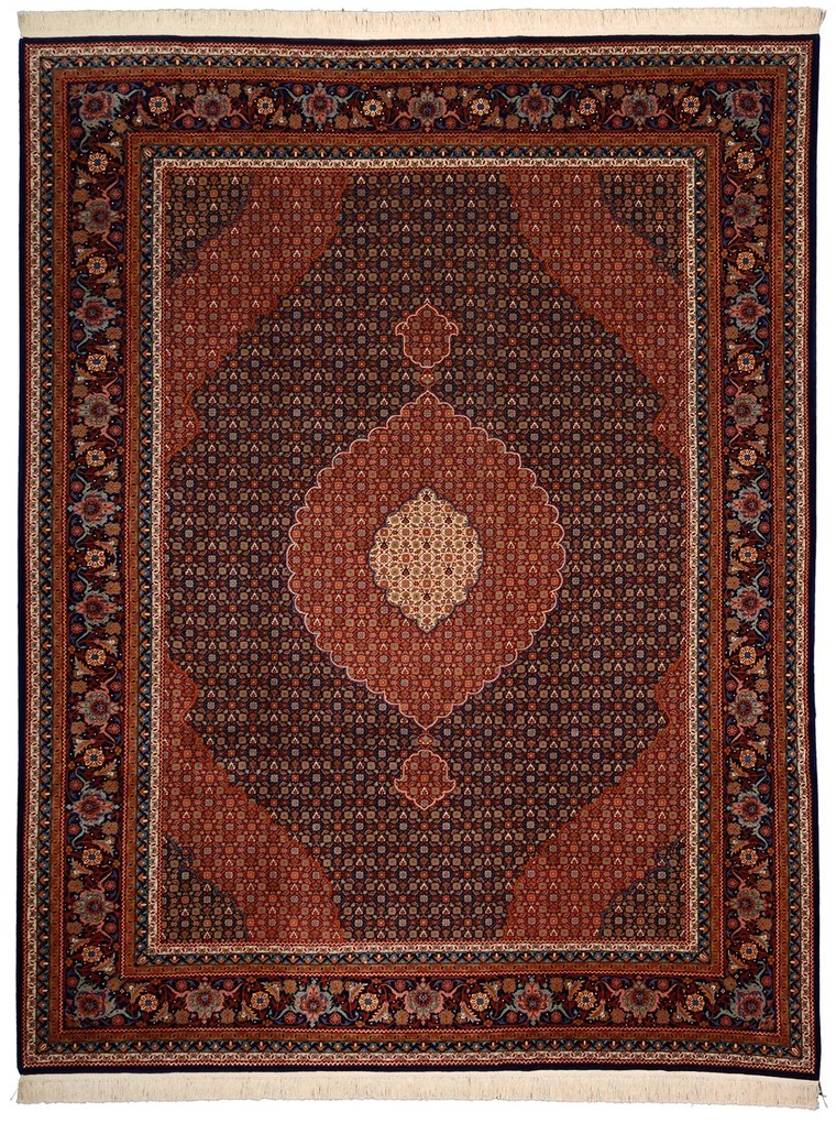 Tabriz Tappeto persiano 340 x 250 Rosso (Iran) Annodato A Mano