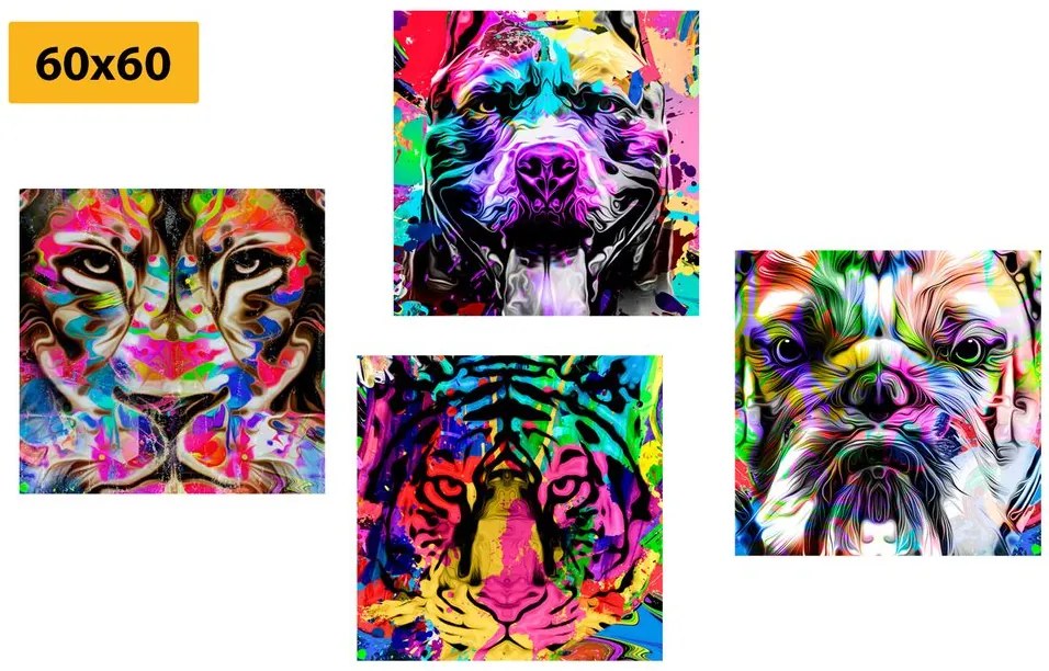 Set di quadri – In interessante stile pop art