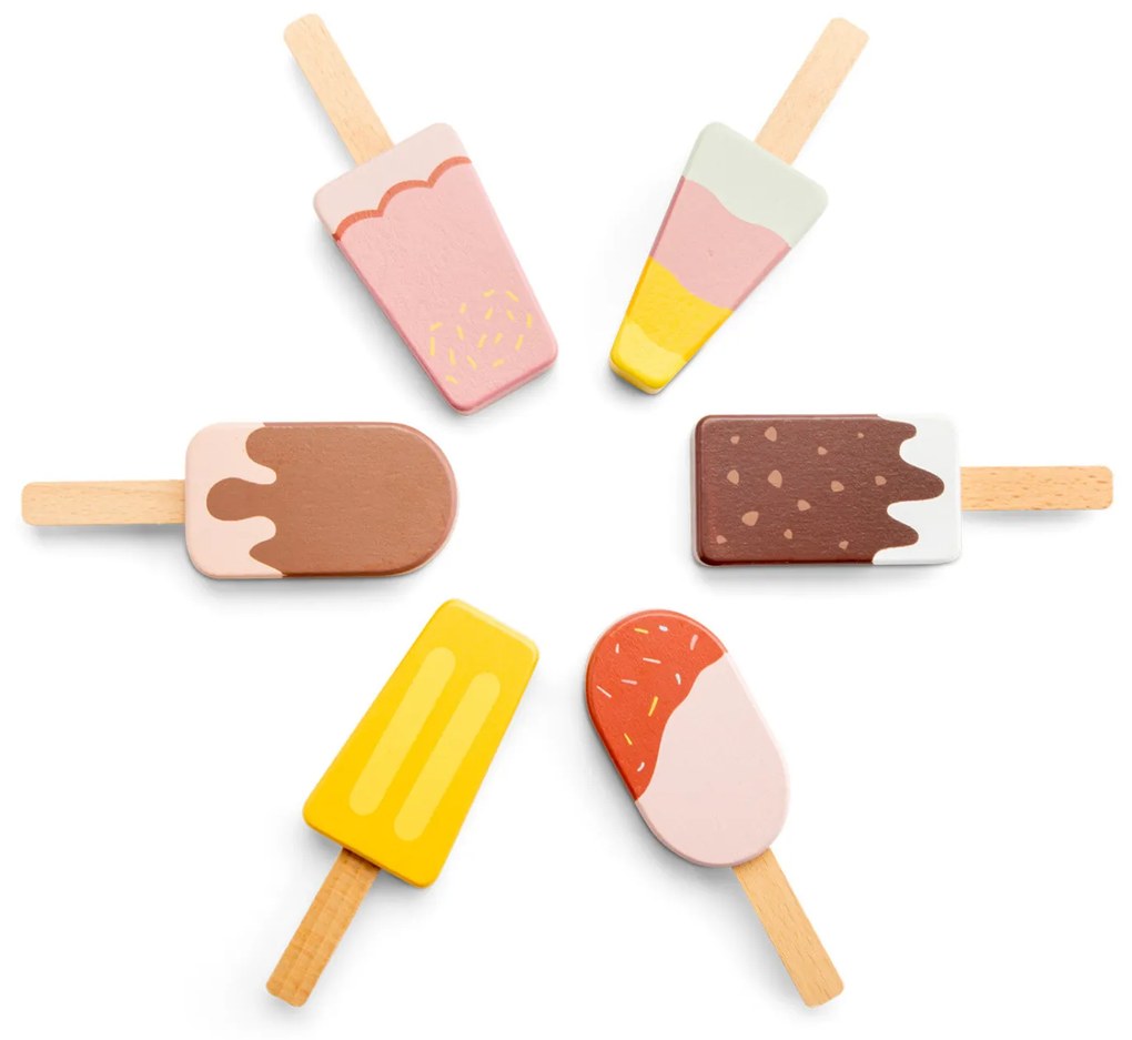 Set di ghiaccioli in legno - 6 pezzi