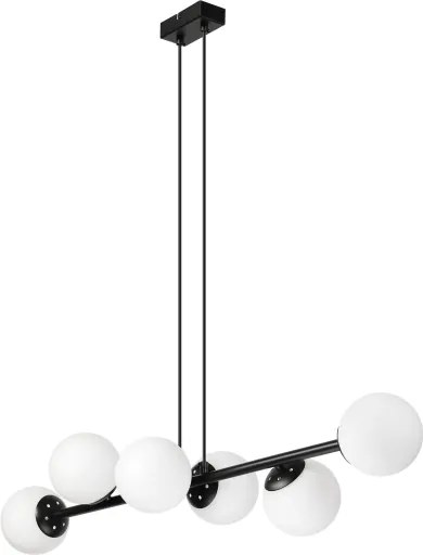 Brilagi - Lampadario sospeso MALONY 6xE14/20W/230V nero