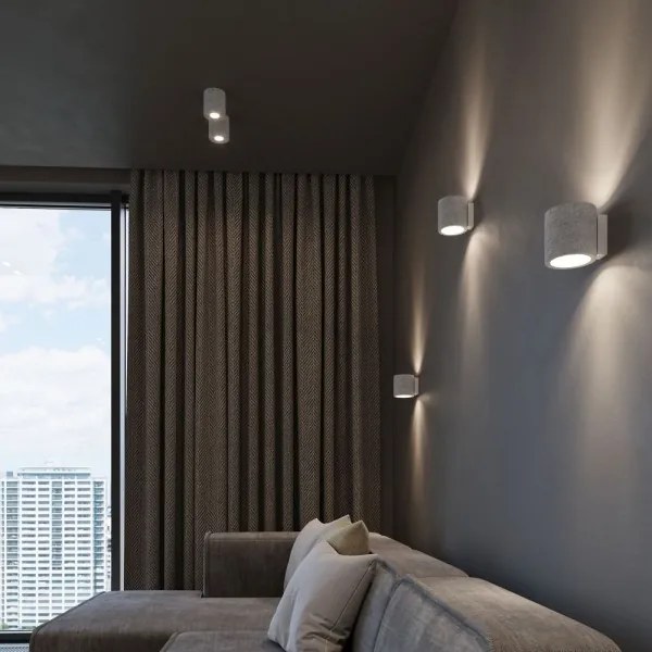 Sollux SL.0486 - Applique ORBIS 1xG9/40W/230V calcestruzzo