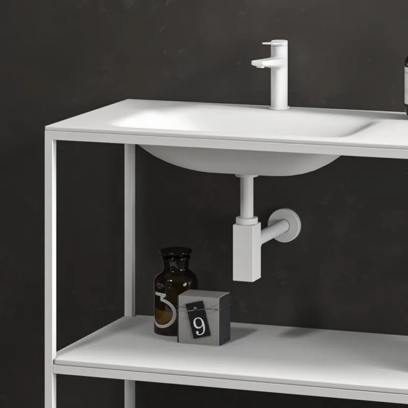 Mobile bagno metallico a terra 155 cm NET-155 - KAMALU