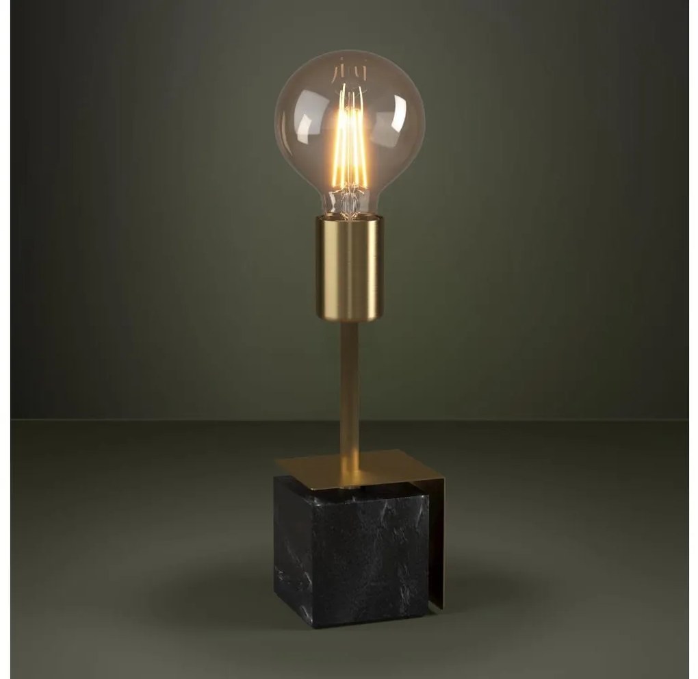 Eglo 390168 - Lampada da tavolo CARMITA 1xE27/40W/230V oro/nero marmo