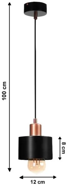 Lampadario a sospensione con filo BODO 1xE27/60W/230V