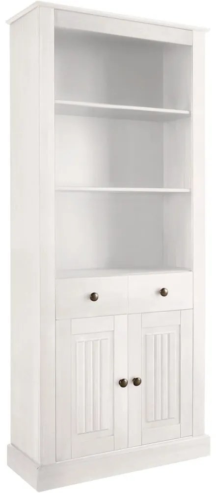 Libreria in legno di pino bianco 181x31 cm Mille - Støraa