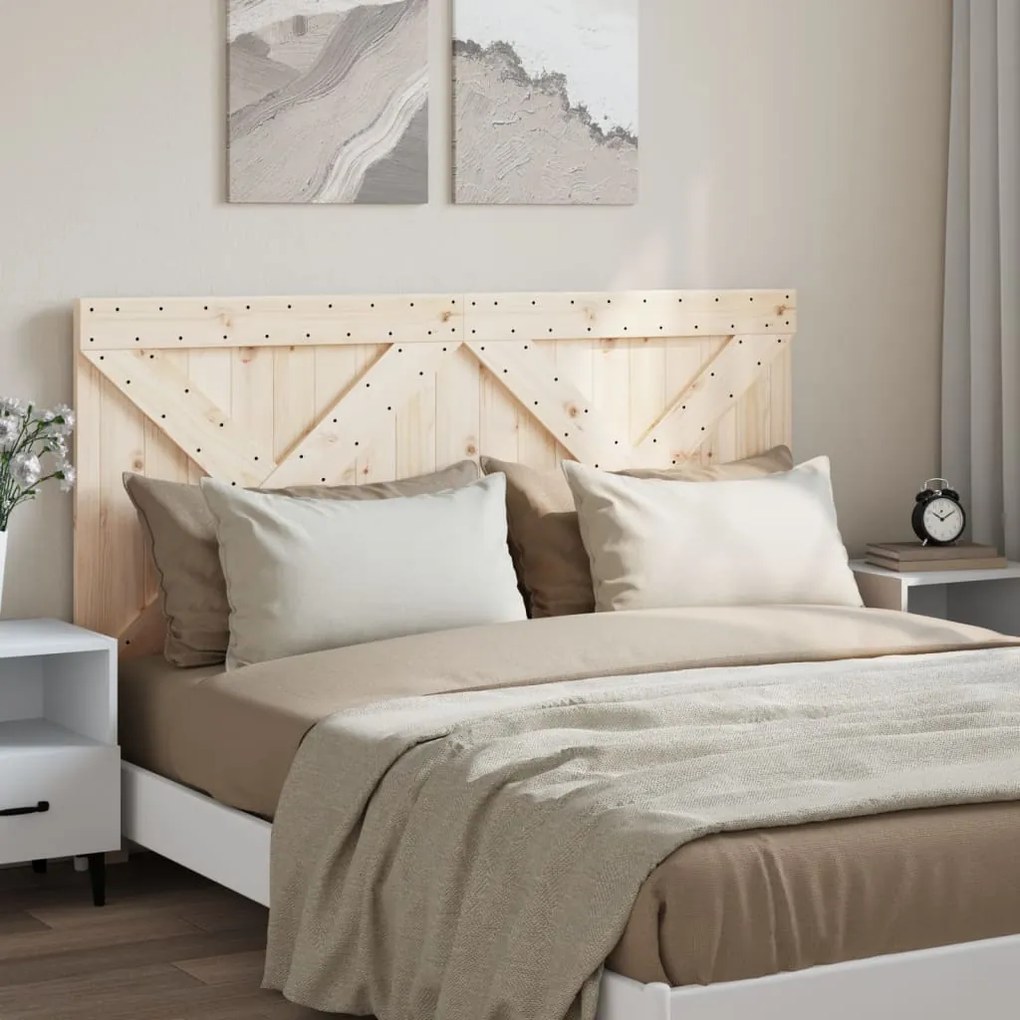 Testiera 160x104 Cm İn Legno Massello Di Pino /