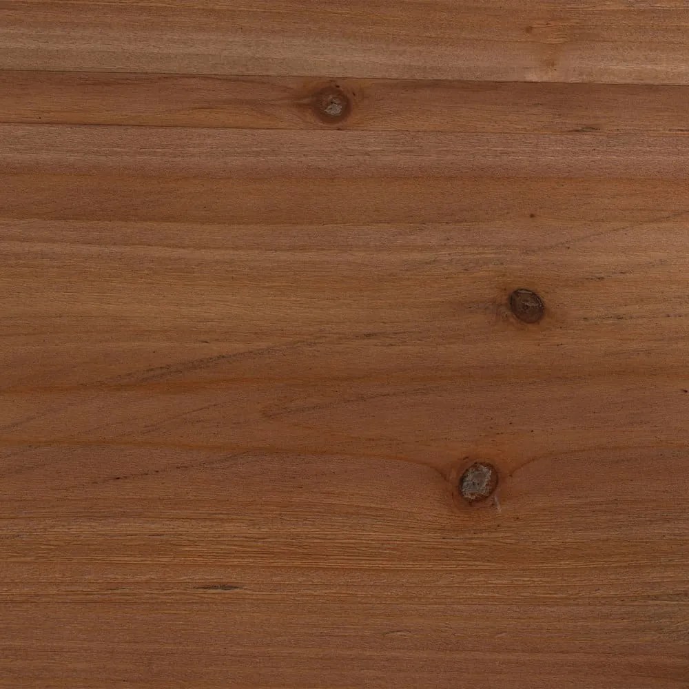 Cassettiera bassa blu in legno di abete 115x90 cm Shabby - Ixia