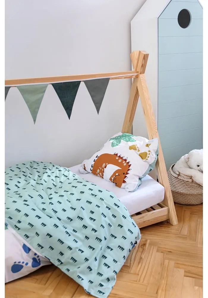 Letto da casa in legno di pino Mila TP, 90 x 160 cm - Adeko