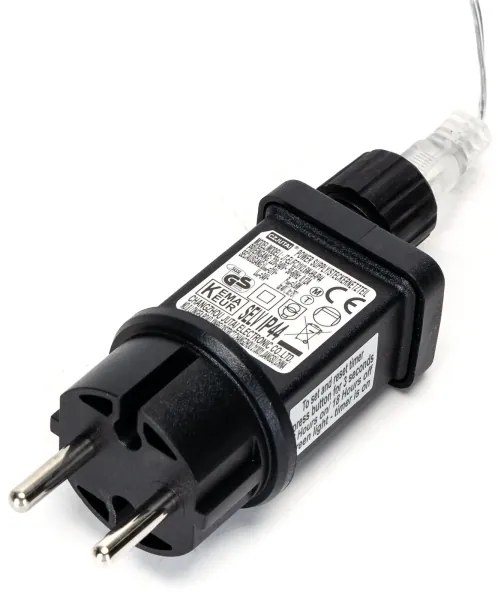 Aigostar - Catena LED da esterno 50 LED, 8 funzioni, 8 m, IP44, bianco caldo