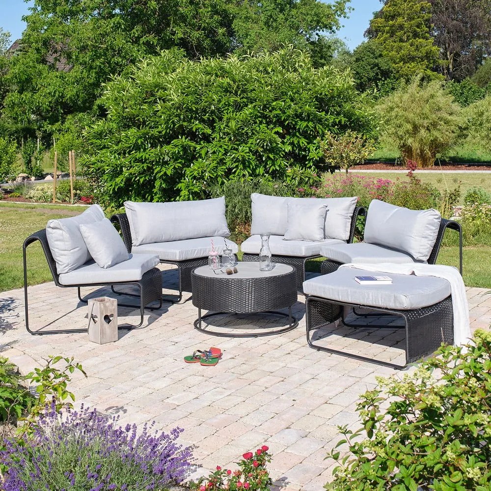 Set da giardino grigio per 5 persone Rindal - Bonami Selection