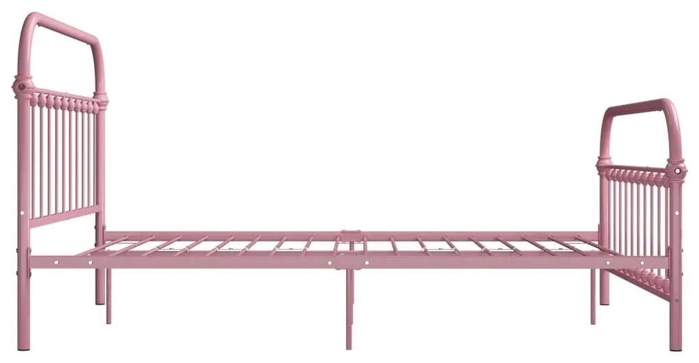 Giroletto rosa in metallo 160x200 cm