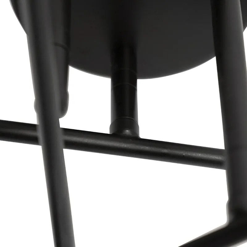 Plafoniera intelligente nera 6 luci incl. Wifi G95 - Sydney