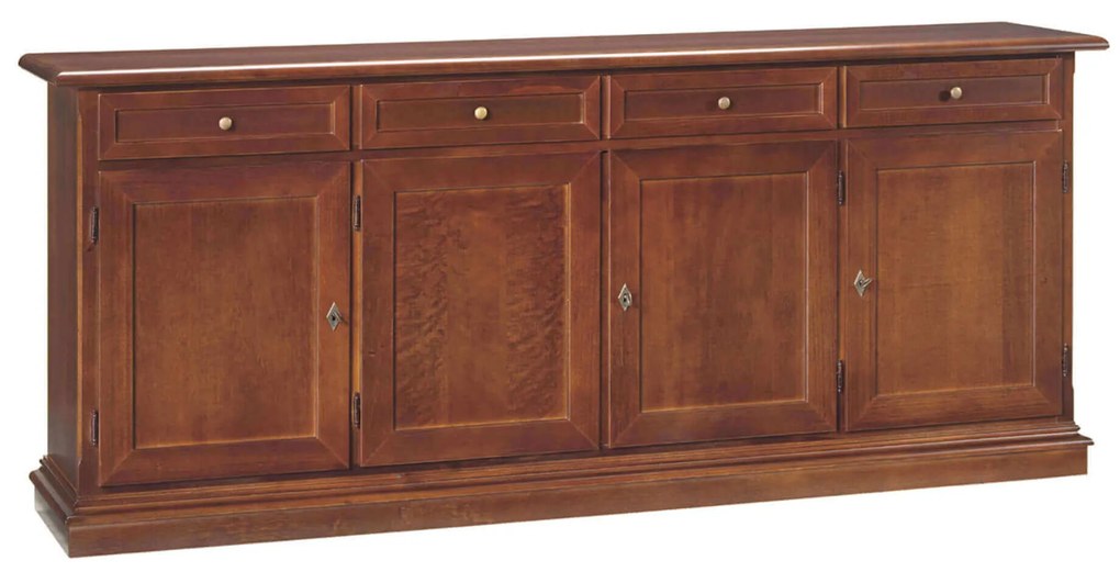 CECILY - credenza in legno cm 205 x 42 x 86 h