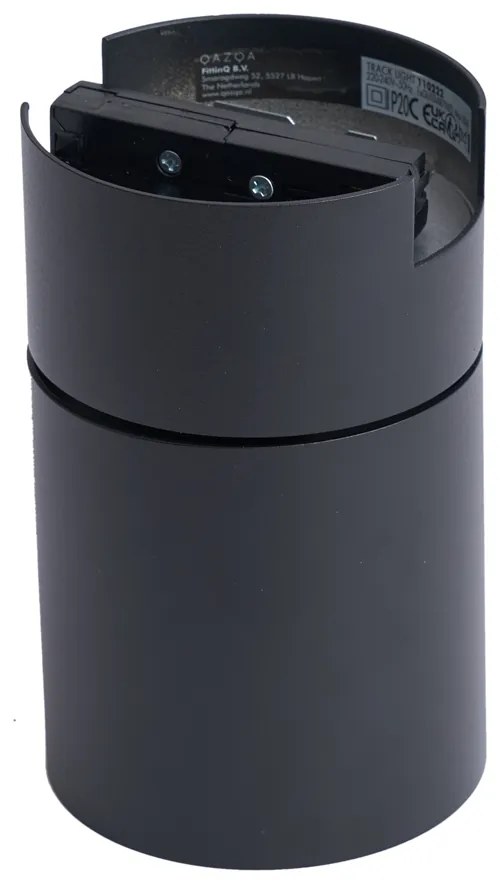 Faretto nero moderno per sistema a binario monofase GU10 70mm - Iconic Roto