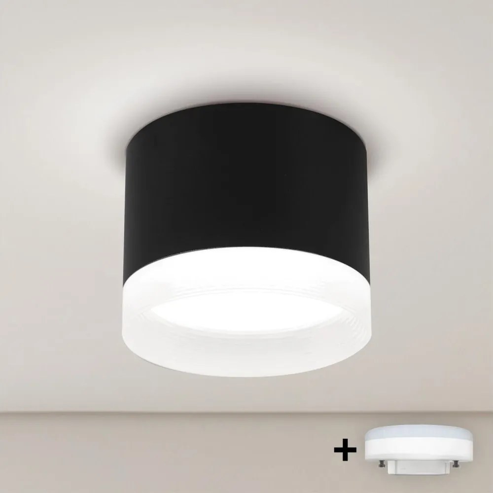 Brilagi - LED Faretto SMOOTH 1xGX53/15W/230V nero