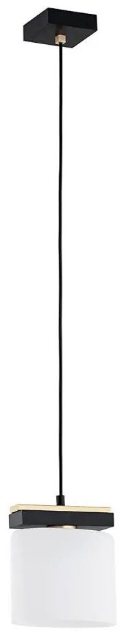 Argon 8276 - Lampadario a sospensione con filo CANOA 1xE27/15W/230V nero