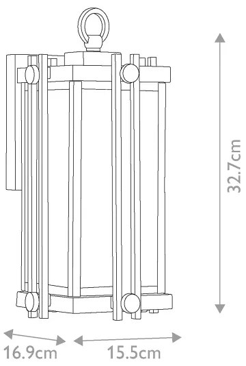 Quoizel - Applique da esterno GOLDENROD 1xE27/100W/230V IP44