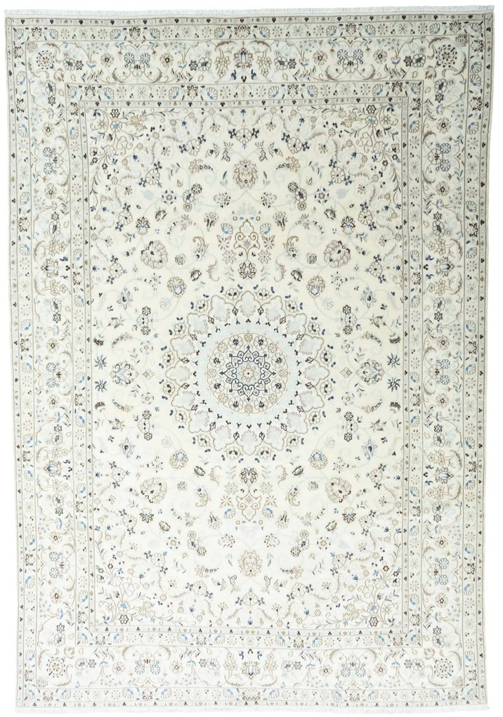 Nain Tappeto persiano 240x350 Beige (Iran) Annodato A Mano