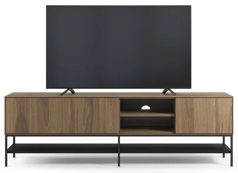 Mobile TV di colore naturale con effetto rovere 180x55x35 cm Amira – Marckeric