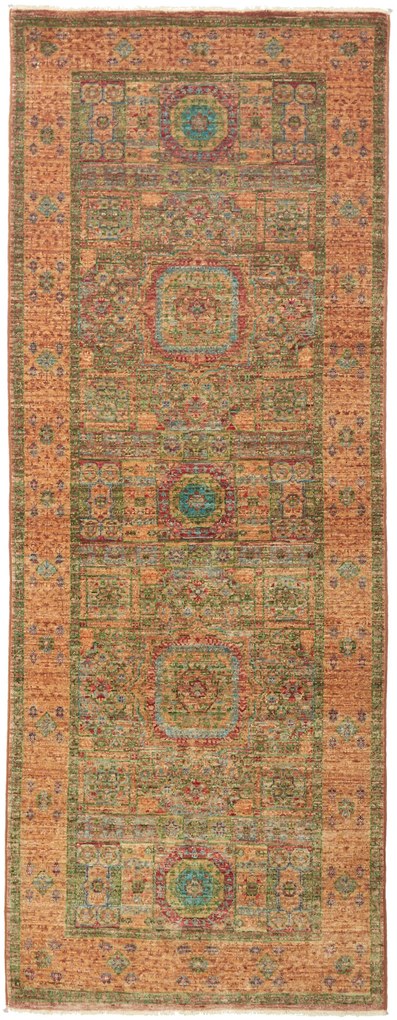 Mamluk Tappeto 80x200 Marrone (Pakistan) Annodato A Mano