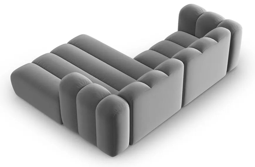 Divano angolare grigio ad angolo destro Lupine - Micadoni Home