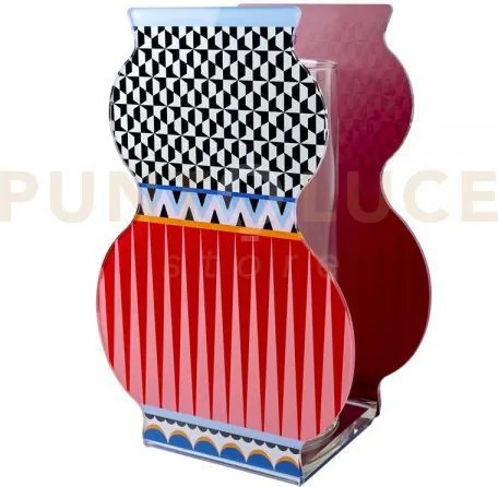 Vaso giudecca piccolo in cristallo acrilico decorato marocco