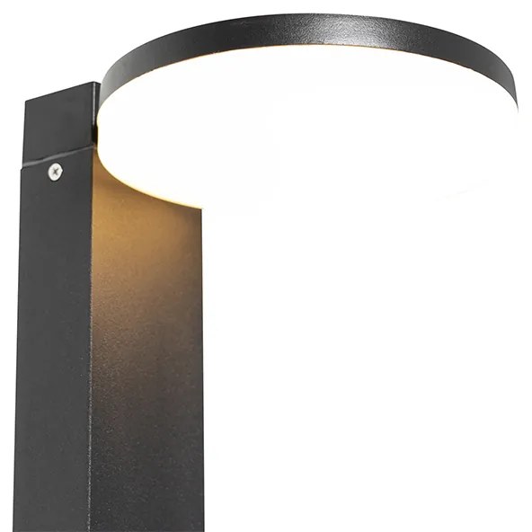 Lampada da terra moderna per esterni nera con LED 80 cm IP44 - Esmee