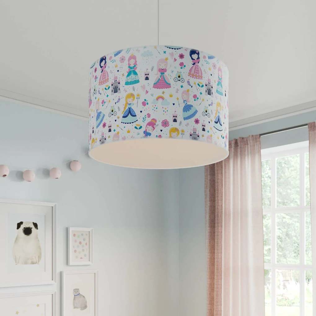 Euluna Lampada a sospensione Print M principesse colorate