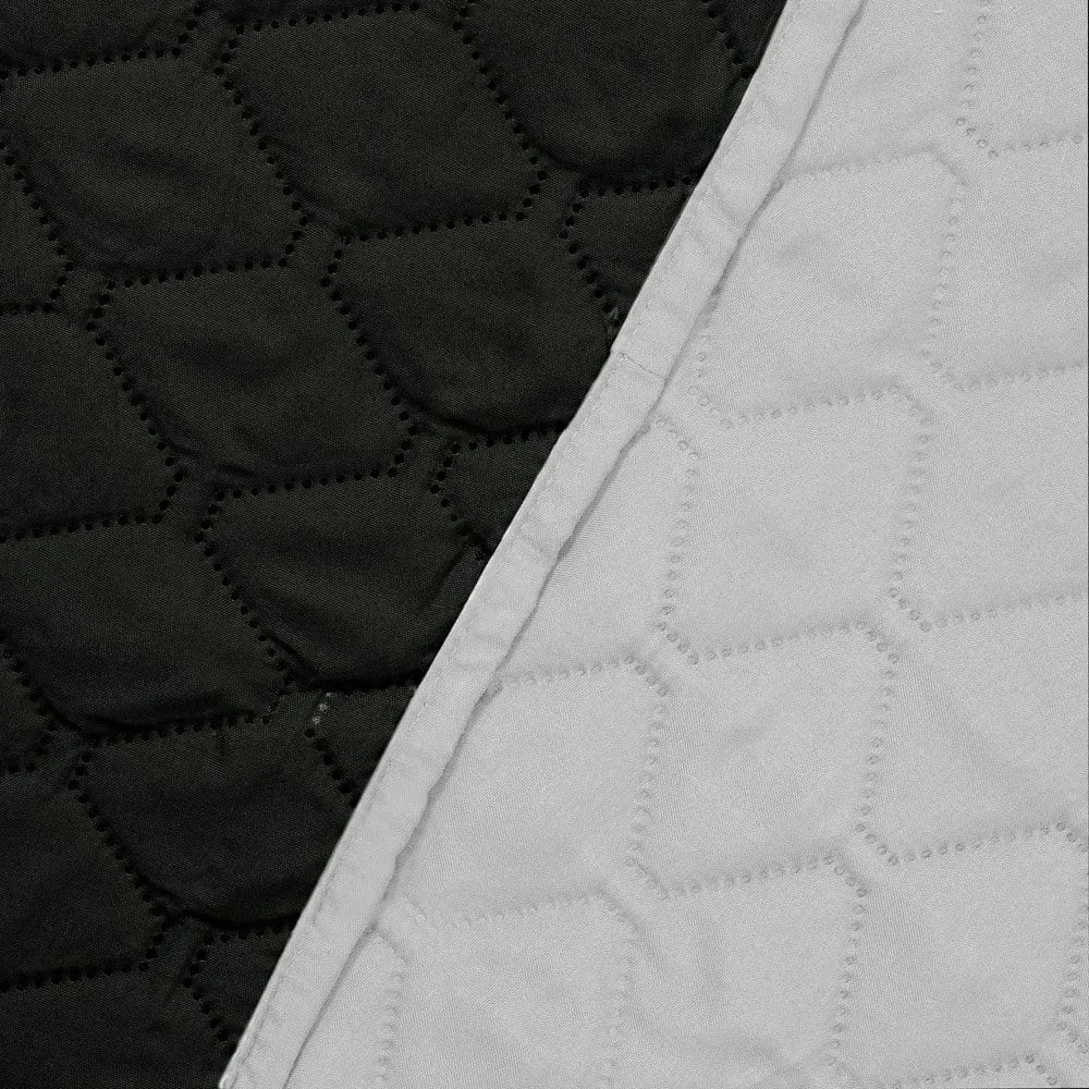 Copriletto reversibile in microfibra nera e grigia , 240 x 260 cm Axel - DecoKing